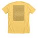 &nbsp;CCAM '26, a Heather Yellow Gold Premium Unisex Tee (back-view)