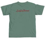 Davina by LPS(red), a Light Green Comfort Colors Unisex Tee (back-view)