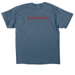 Davina by LPS(red), a Indigo Blue Classic Unisex Tee (back-view)