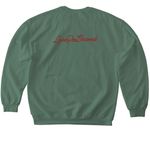 Davina by LPS(red), a Military Green Softstyle Crewneck Sweatshirt (back-view)
