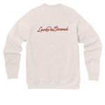 Davina by LPS(red), a Heather Dust Premium Raglan Crewneck Sweatshirt (back-view)