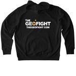 THE GEOFIGHT Hoodies, a Black Stanley/Stella Unisex Cruiser 2.0 Pullover Hoodie (back-view)