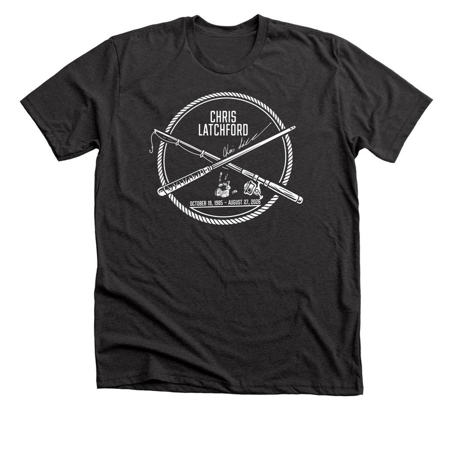 Chris Latchford - On the Water, a Dark Grey Heather Premium Unisex Tee
