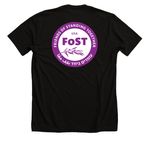 FCK WAR, a Solid Black Blend Premium Unisex Tee (back-view)