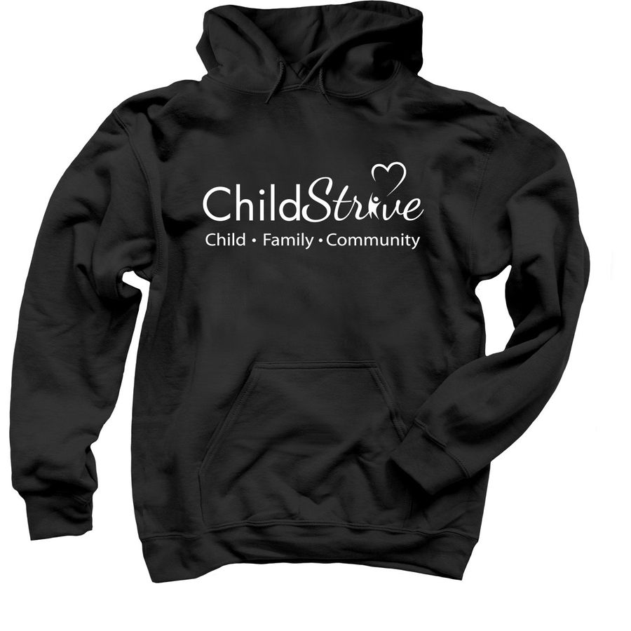White Logo Sweatshirts, Hoodie & Crewneck, a Black Pullover Hoodie