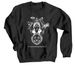 Durga - Fierce Compassion, a Black Crewneck Sweatshirt