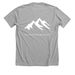 Not all Who Wander are Lost, a Athletic Heather Premium Unisex Tee (back-view)