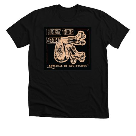 Honky Tonk Stomp 2026, a Solid Black Blend Premium Unisex Tee