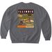 Freshwater Friends, a Charcoal Softstyle Crewneck Sweatshirt (back-view)