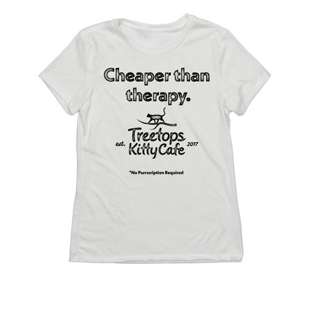 Treetops is Cheaper than Therapy, a Fairly White Allmade Eco Triblend Women?s Tee
