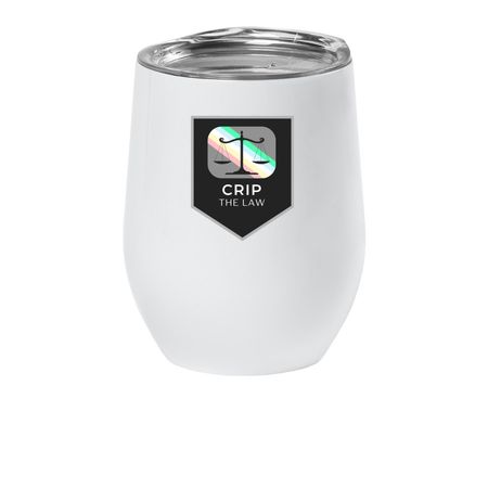 Wine about it, a White Insulated Wine Cup
