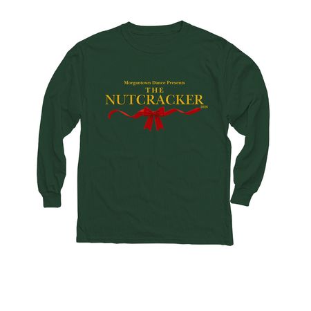 Nutcracker 2026 Merch, a Forest Green Youth Long Sleeve Tee