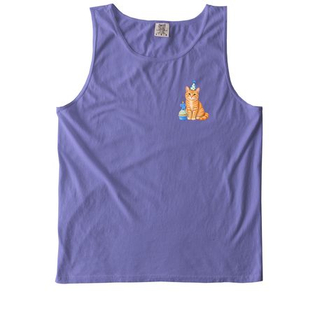 7 Year, a Violet Comfort Colors Tank Top