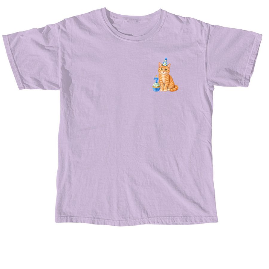 7 Year, a Orchid Comfort Colors Unisex Tee
