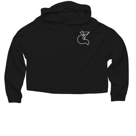 New! Fun colors +, a Black Women?s Lightweight Cropped Hoodie