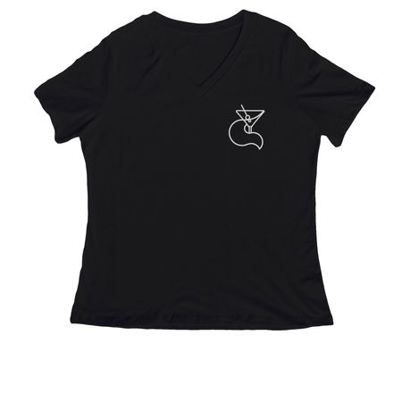 New! Fun colors +, a Black Women's Relaxed V-Neck Tee