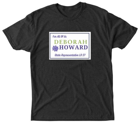 Show your Support for Deborah Howard, a Vintage Black Triblend Unisex Tee