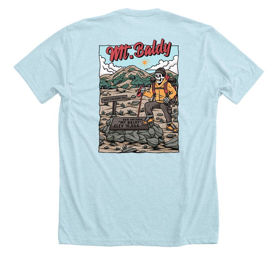 Mt. Baldy, a Heather Ice Blue Premium Unisex Tee