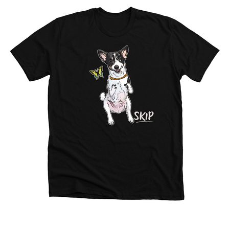 SKIP, a Solid Black Blend Premium Unisex Tee