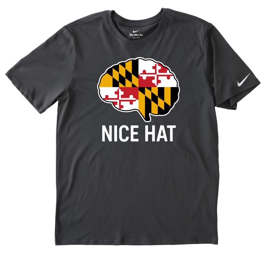 Hey, nice hat! Sporty Shirts, a Anthracite Nike Dri-FIT Jersey Blend Performance Tee