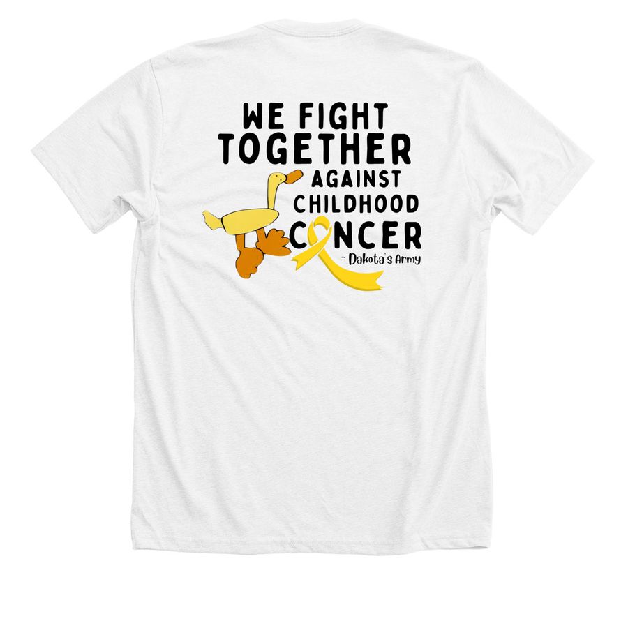 Childhood Cancer Awareness Month, a Solid White Blend Premium Unisex Tee
