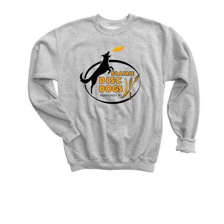 Prairie Disc Dogs, a Sport Grey Youth Crewneck Sweatshirt