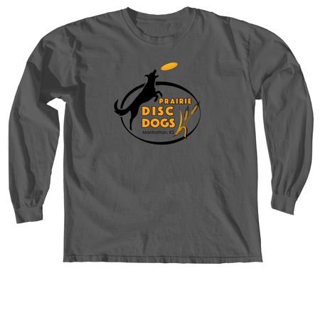 Prairie Disc Dogs, a Pepper Comfort Colors Long Sleeve Tee
