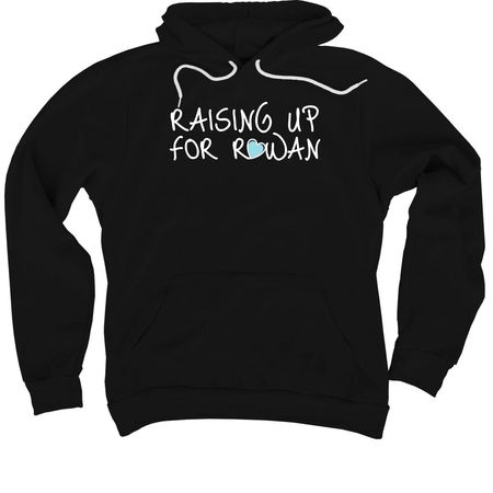 RAISING UP for ROWAN HEART, a Black Premium Pullover Hoodie