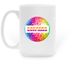 KWD Disco Ball Mug, a White Large Coffee Mug (back-view)