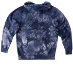 Carriage Club - Kids Sweaters, a Navy Youth Tie Dye Pullover Hoodie (back-view)