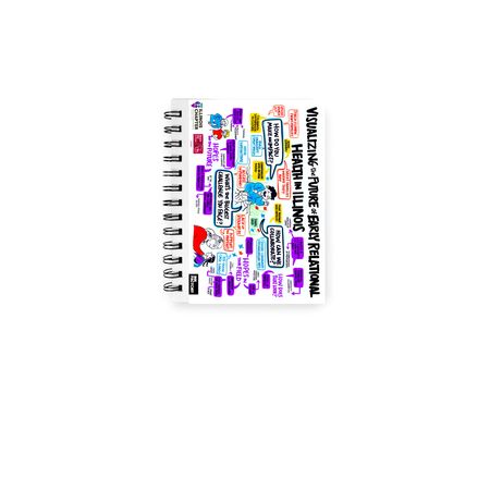 Visualizing the Future of ERH notebook, a White Spiral Notebook