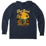 Stay Sunny Tour, a Rebel Blue Allmade Eco Triblend Hoodie Tee (back-view)