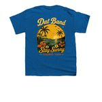 Stay Sunny Tour, a Royal Blue Youth Unisex Tee (back-view)