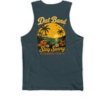 Stay Sunny Tour, a Dark Grey Premium Cotton Tank (back-view)