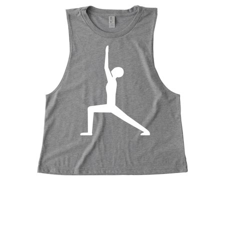 Yoga supports SPCA, a Aluminum Grey Allmade Eco Triblend Women?s Muscle Tank