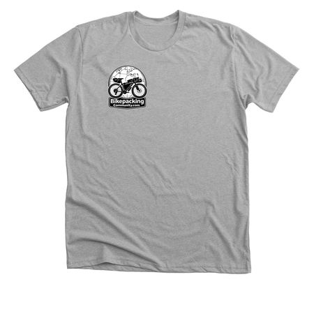 Bikepacking Community, a Athletic Heather Premium Unisex Tee