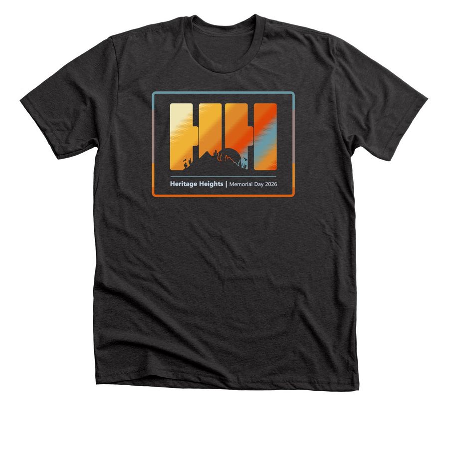 Heritage Heights Memorial Day 2026, a Dark Grey Heather Premium Unisex Tee