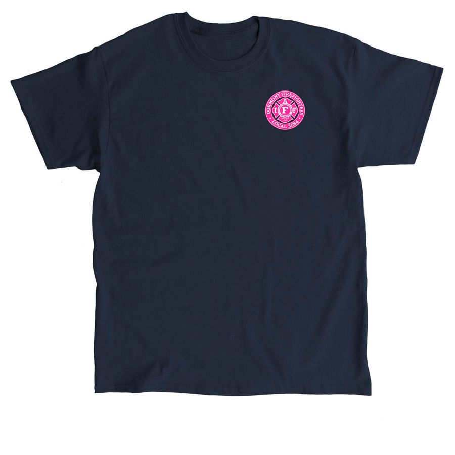 Dormont IAFF 3584 Breast Cancer Shirts, a Navy Classic Unisex Tee