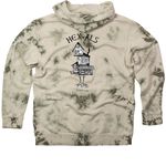 Hex ALS, a Olive Tie Dyed Pullover Hoodie (back-view)