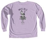 Hex ALS, a Orchid Comfort Colors Long Sleeve Tee (back-view)