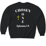 Faith Collection, a Black Softstyle Crewneck Sweatshirt (back-view)