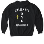 Faith Collection, a Black Gildan Softstyle Pullover Hoodie (back-view)