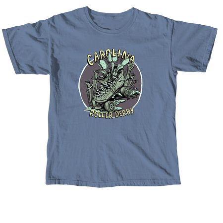 Multi-color skate swamp, a Blue Jean Comfort Colors Unisex Tee