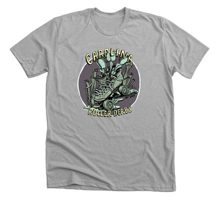 Multi-color skate swamp, a Athletic Heather Premium Unisex Tee