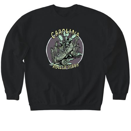 Multi-color skate swamp, a Black Softstyle Crewneck Sweatshirt