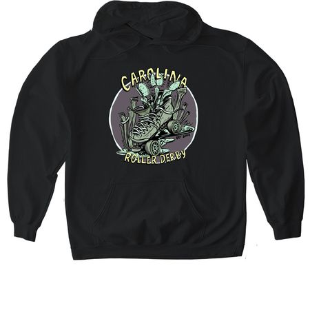 Multi-color skate swamp, a Black Gildan Softstyle Pullover Hoodie