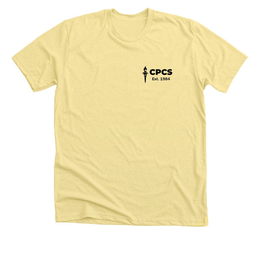Happy 40th Anniversary CPCS, a Heather Yellow Gold Premium Unisex Tee