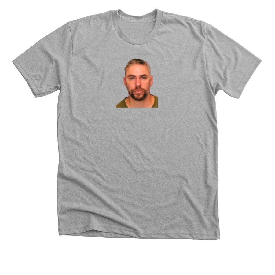 The Glarer Mugshot, a Athletic Heather Premium Unisex Tee