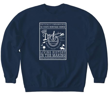 Living History in the Making, a Navy Softstyle Crewneck Sweatshirt