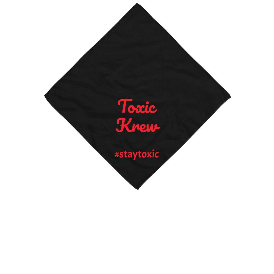 Toxic Krew, a Black Cotton Bandana